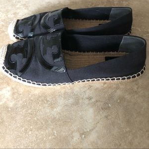 Women’s Tory Burch Poppy Logo Espadrille Flat US8